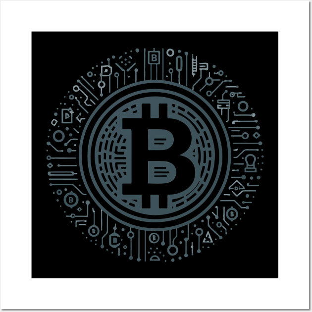 I love cryptocurrency Wall Art by marklink